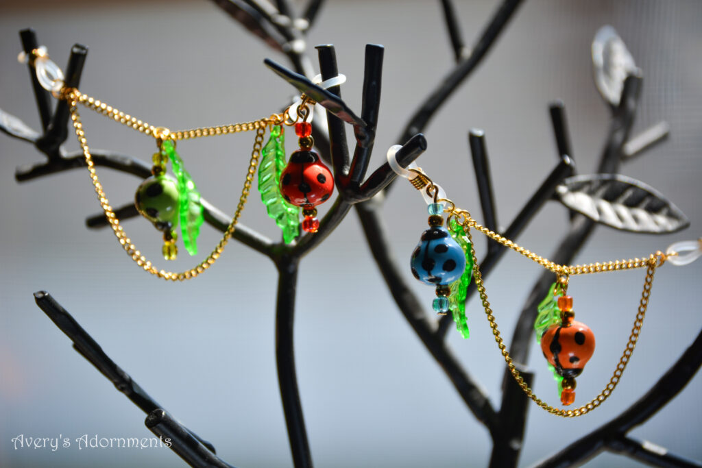 Colorful Ladybug Dangles